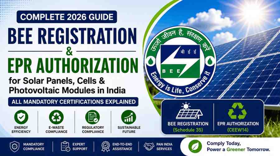 bee registration epr authorization solar photovoltaic panels cells modules india 2026