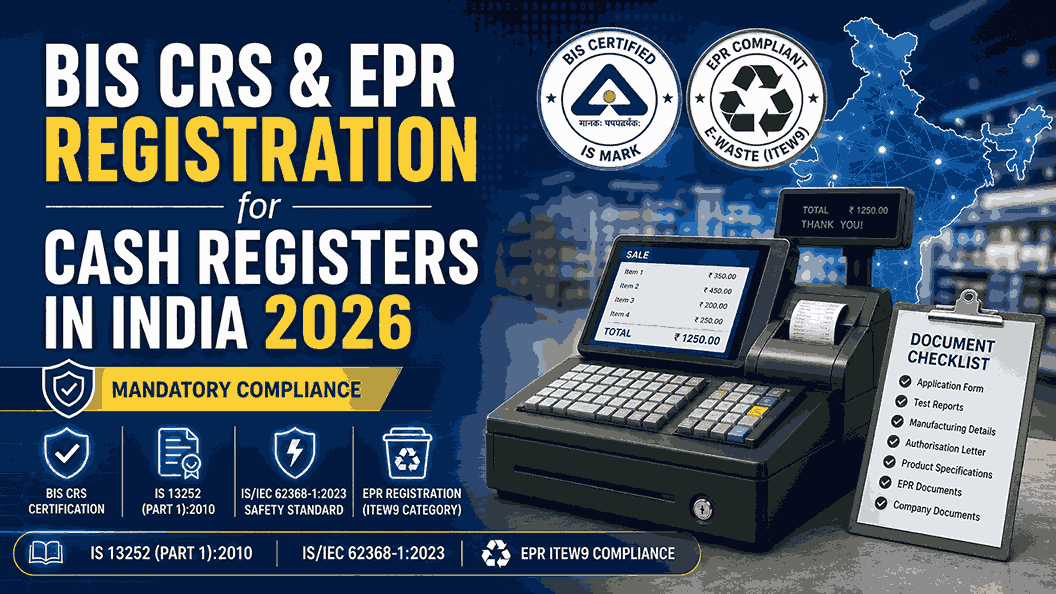 bis crs registration cash registers india 2026