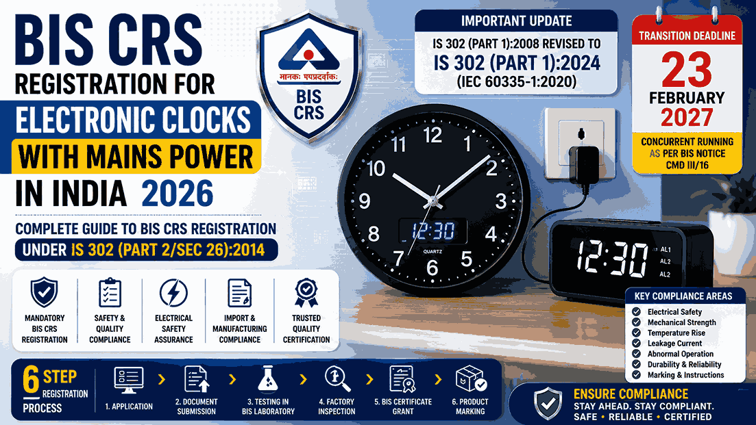bis crs registration electronic clocks mains power india 2026.png
