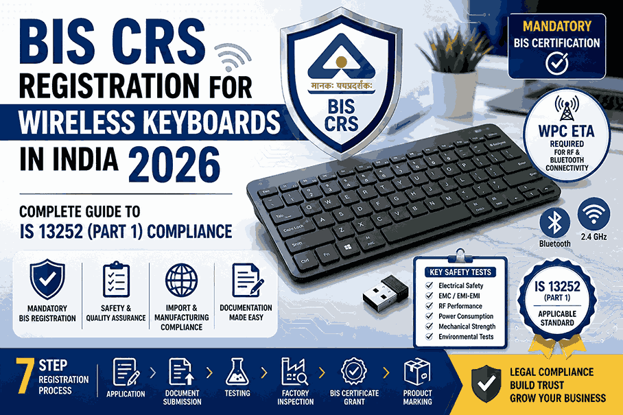 bis crs registration wireless keyboard india 2026