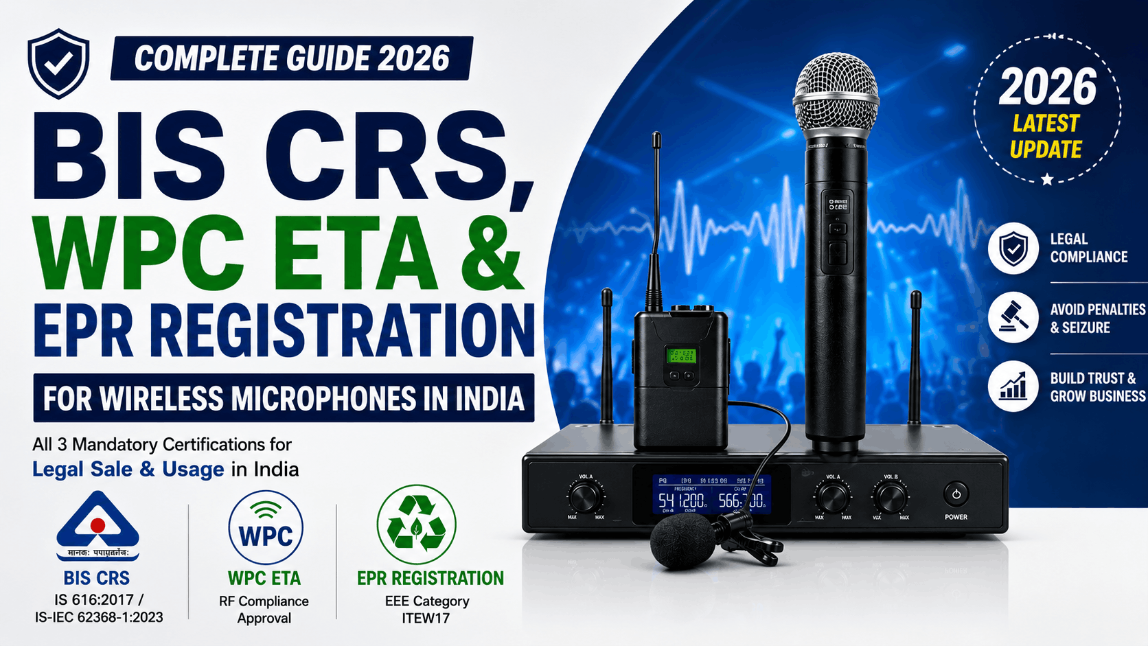 bis crs registration wireless microphones india